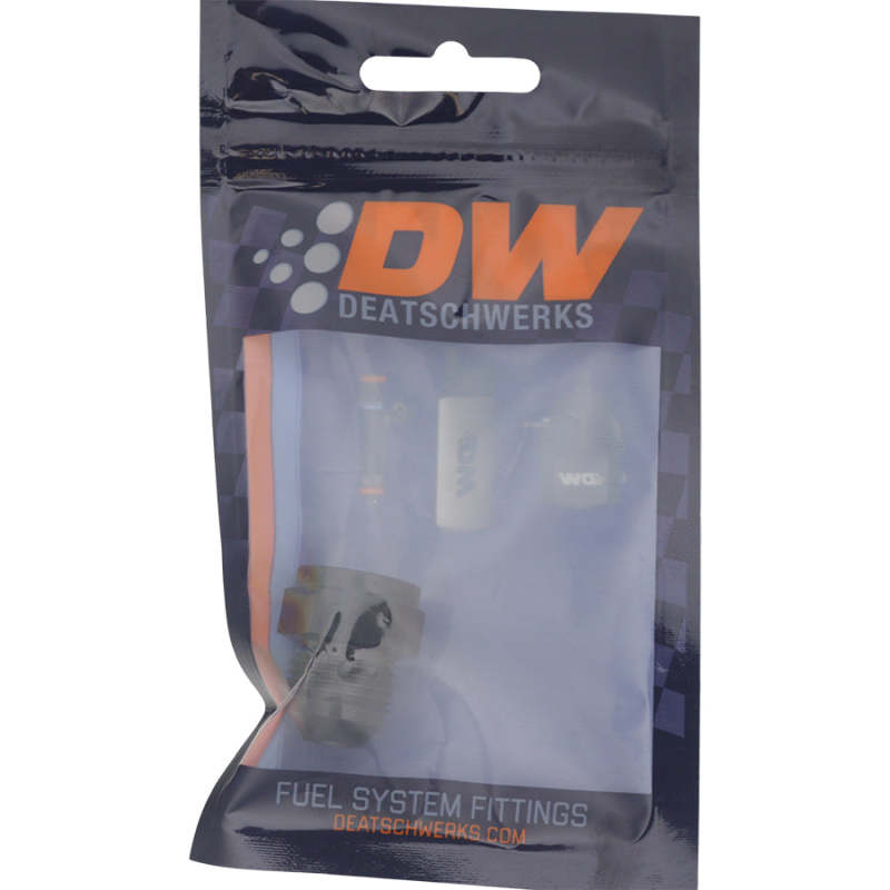 Load image into Gallery viewer, DeatschWerks 6AN Female Flare to 8AN Male Flare Expander - Anodized Matte Black