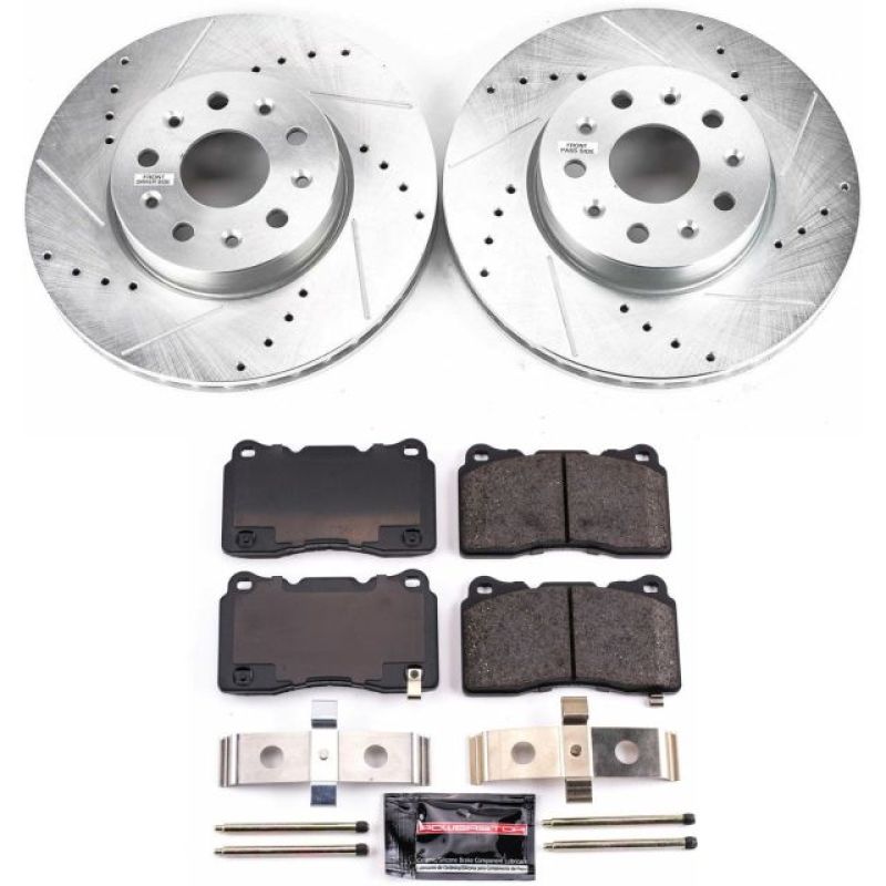Load image into Gallery viewer, Power Stop 14-18 Cadillac CTS Front Z23 Evolution Sport Brake Kit