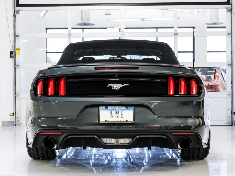Load image into Gallery viewer, AWE Tuning S550 Mustang EcoBoost Axle-Back Exhaust - Touring Edition (Diamond Black Tips)