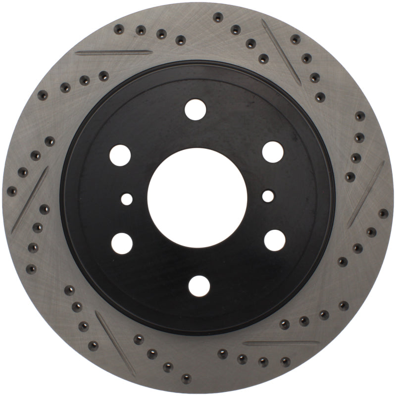 Load image into Gallery viewer, StopTech 07-10 GMC Sierra (w/ Rear Drum) / 07-09 GMC Yukon Rear Left Slotted & Drilled Rotor