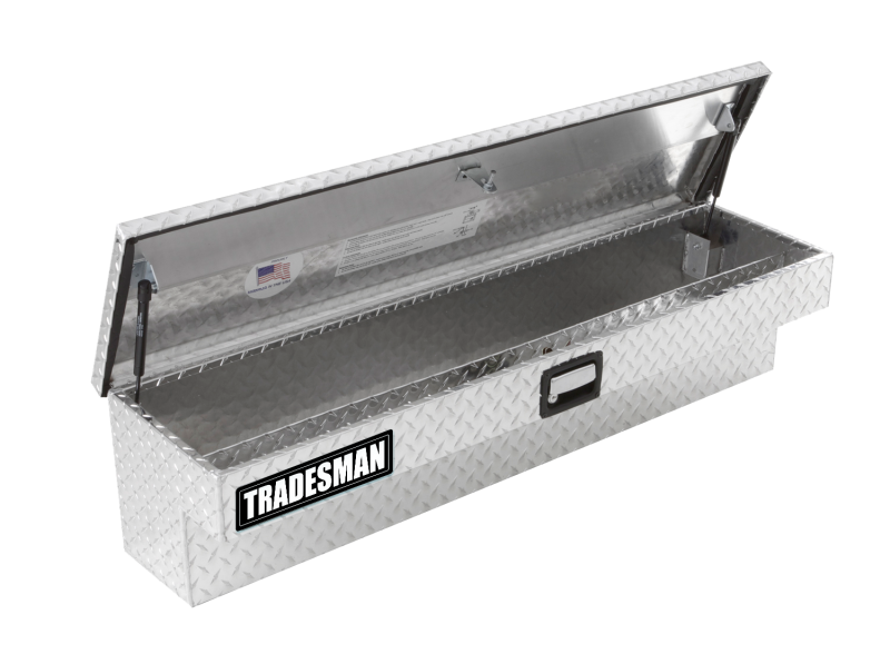 Load image into Gallery viewer, Tradesman Aluminum Side Bin Truck Tool Box (48in.) - Brite