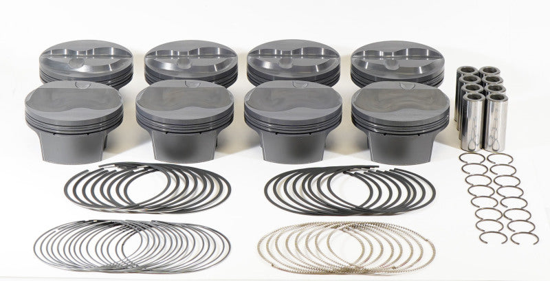 Load image into Gallery viewer, Mahle MS Piston Set SBF 331ci 4.030in Bore 3.25in Stroke 5.4in Rod .927 Pin 7cc 11.3 CR Set of 8