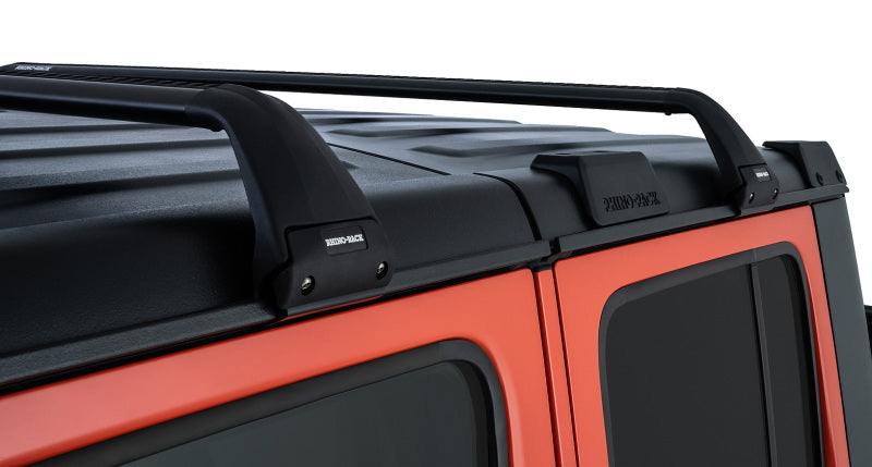 Load image into Gallery viewer, Rhino-Rack 07-22 Jeep Wrangler JK/JL 4 Door Hard Top Vortex SG 2 Bar Roof Rack - Black