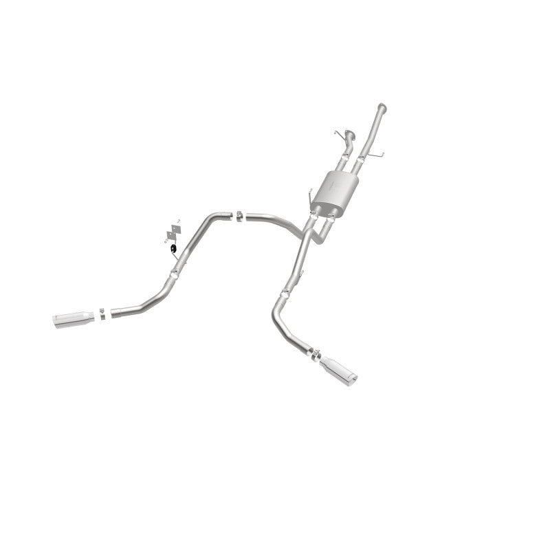 Load image into Gallery viewer, MagnaFlow Cat-Back 10-15 Toyota Tundra SC LB / CC SB 4.6L/5.7L V8 SS 2.5 Dual Split Rear 4in Tip