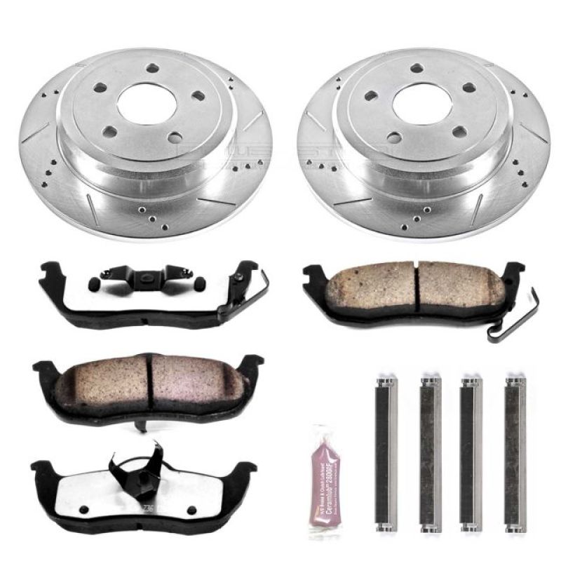 Load image into Gallery viewer, Power Stop 06-10 Jeep Commander Rear Z36 Truck & Tow Brake Kit