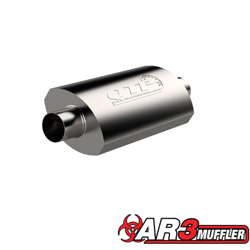Load image into Gallery viewer, QTP 3.5in Weld-On 304SS AR3 Muffler