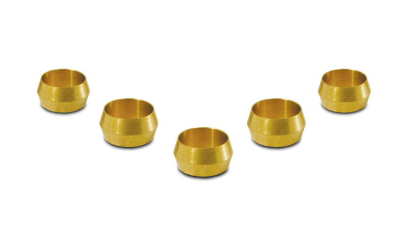 Load image into Gallery viewer, Vibrant 5/8in Brass Olive Hardline Tubing Inserts (2 Pack)