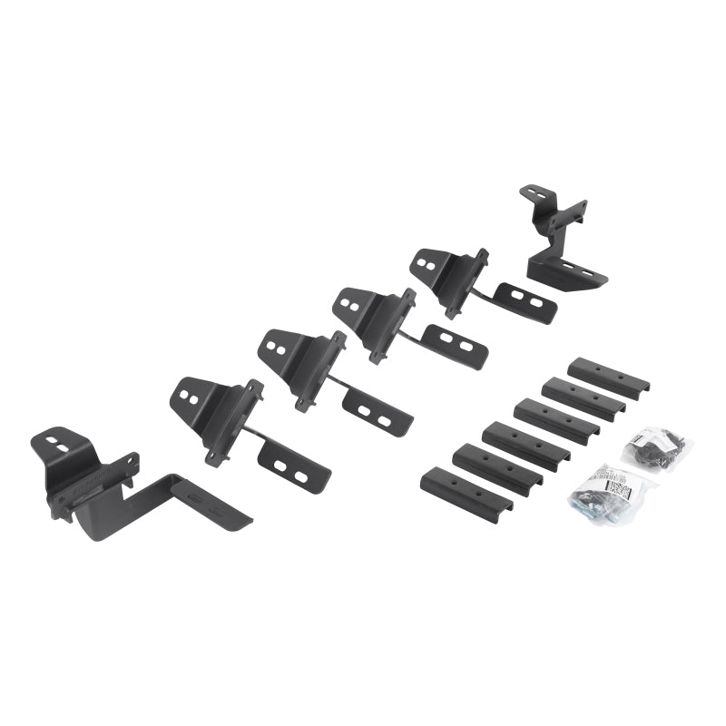 Load image into Gallery viewer, Go Rhino 07-18 Jeep Wrangler JKU 4DR Mounting Brackets (V-Series V3/RB10 Slim/RB20 Slim) - Tex. Blk