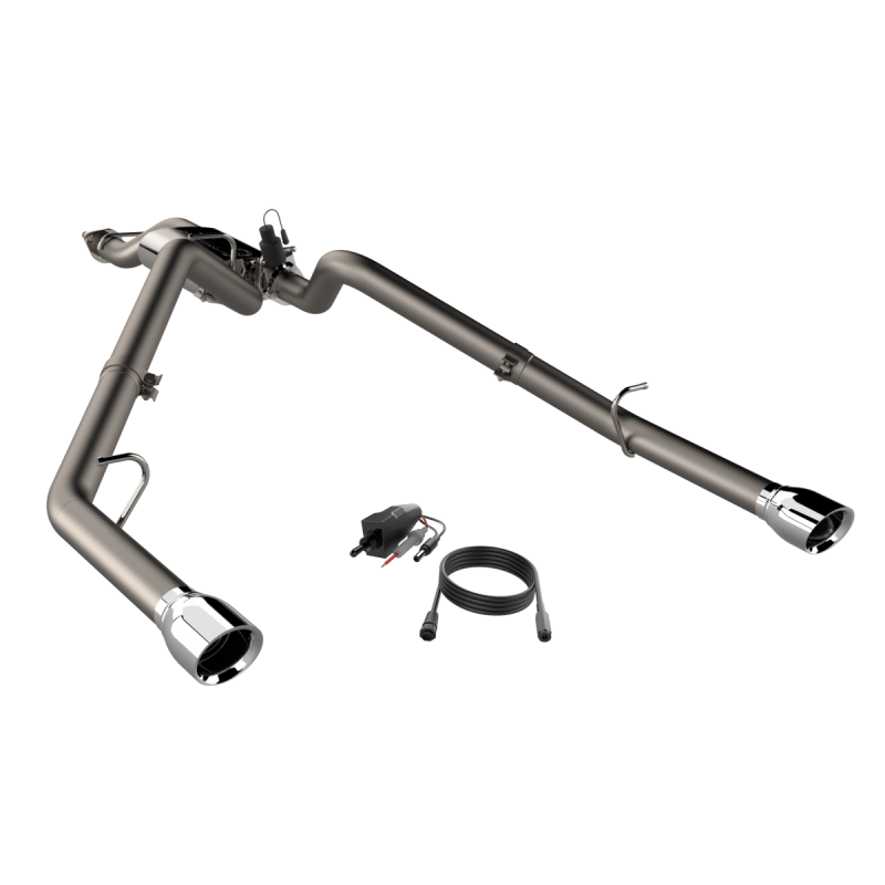 Load image into Gallery viewer, 2019-2024 Ram 1500 QTP Screamer Split Rear Exit Cat Back