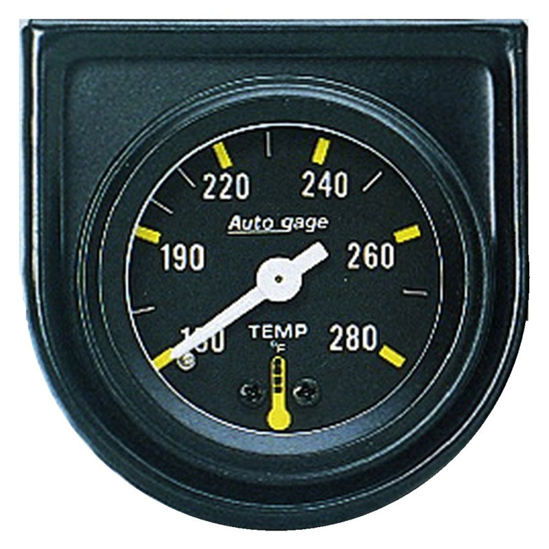 Load image into Gallery viewer, Autometer AutoGage 1 1/2in Mechanical 280 Deg Water Temp Gauge - Black