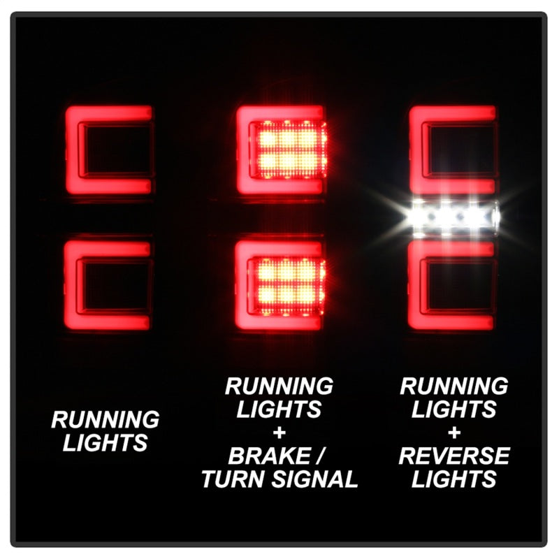 Load image into Gallery viewer, Spyder 16-17 Toyota Tacoma LED Tail Lights - Black (ALT-YD-TT16-LED-BK)