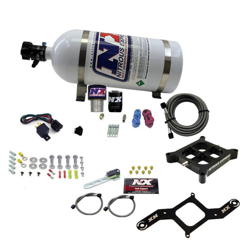 Load image into Gallery viewer, Nitrous Express Single Entry Crossbar RNC .178 4500 Flange Nitrous Kit (250-650HP) w/10lb Bottle