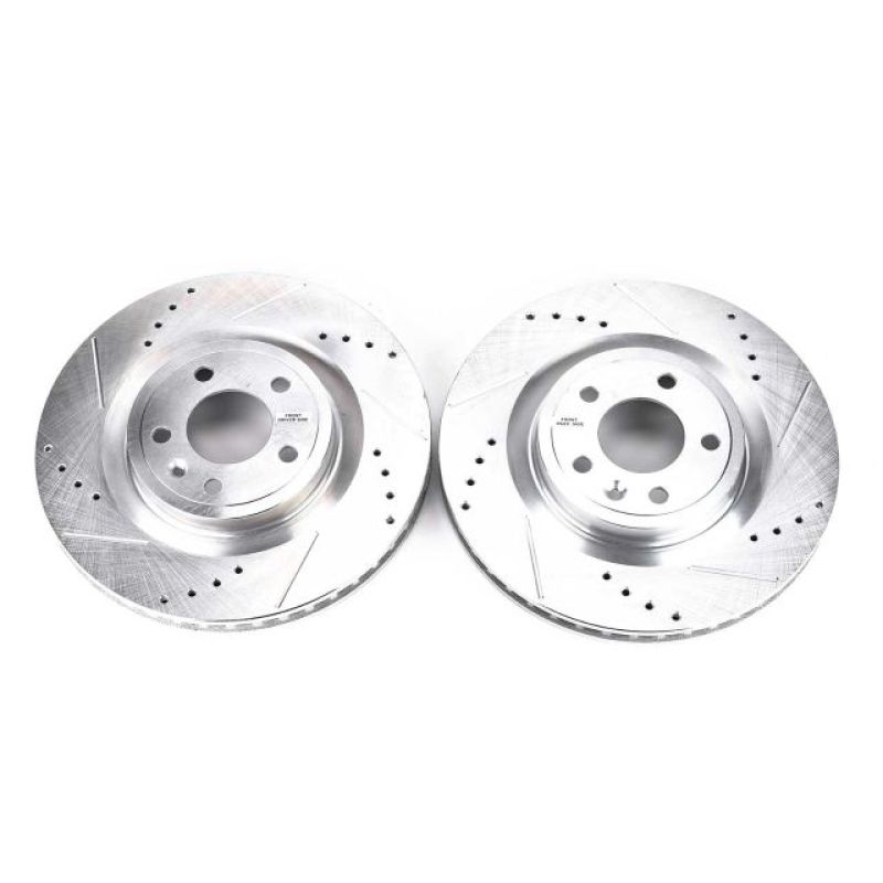 Load image into Gallery viewer, Power Stop 11-14 Ford Mustang Front Evolution Drilled & Slotted Rotors - Pair