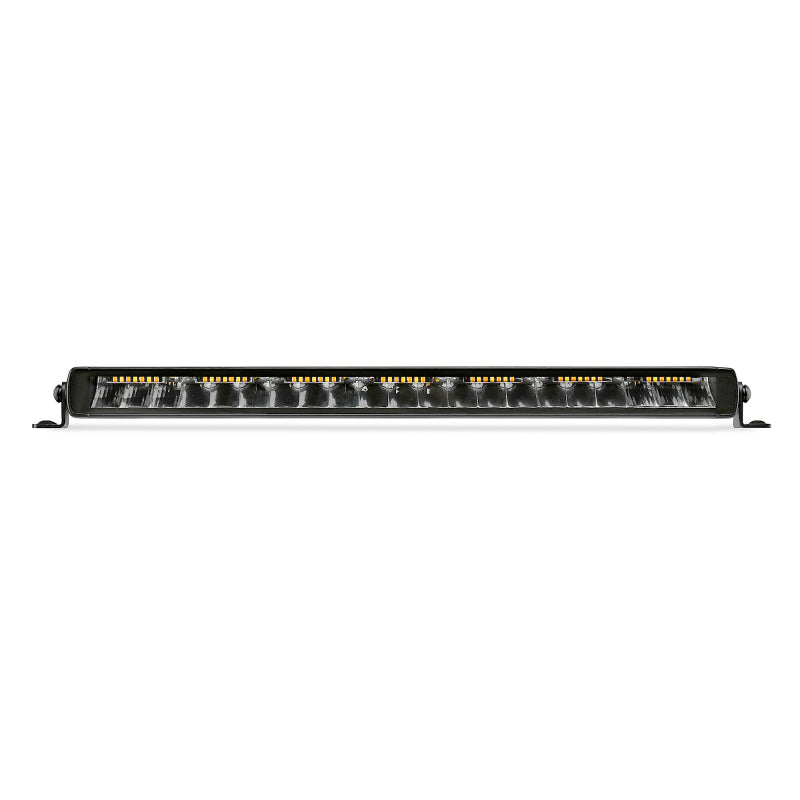 Load image into Gallery viewer, Go Rhino Xplor Blackout Combo Series Sgl Row LED Light Bar w/Amber (Side/Track Mount) 20.5in. - Blk