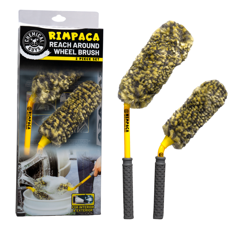 Load image into Gallery viewer, Chemical Guys Rimpaca Reach Around Ultimate Wheel Brush Set - 2 Pcs