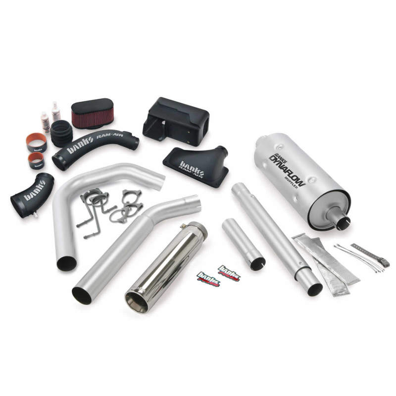 Load image into Gallery viewer, Banks Power 16-17 Ford 6.8L MH-A Stinger Bundle - SS Single Exhaust Left Exit w/ Chrome Tip