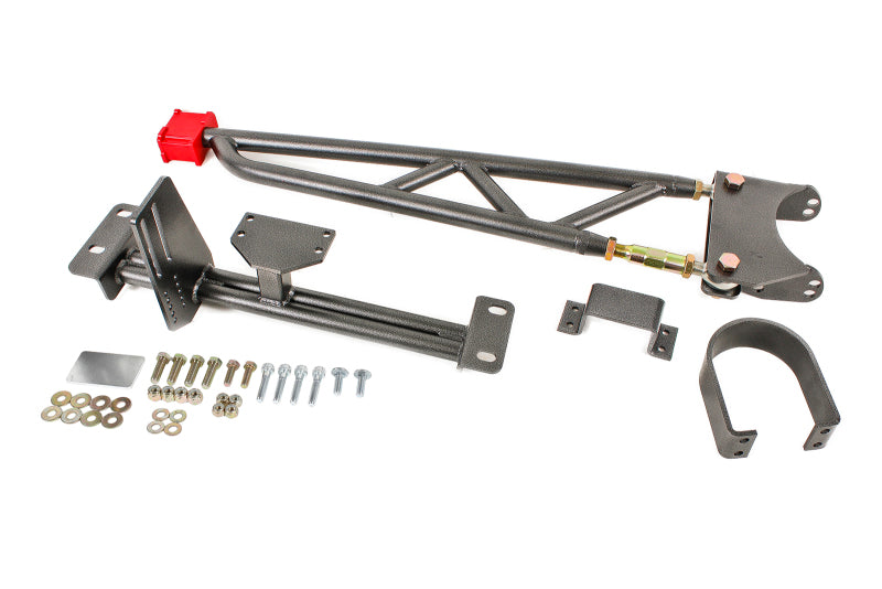Load image into Gallery viewer, BMR 93-02 F-Body w/ DSL Torque Arm Tunnel Mount (For Stock Exhaust) - Black Hammertone