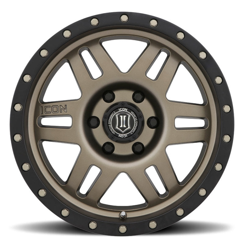 Load image into Gallery viewer, ICON Six Speed 17x8.5 6x5.5 25mm Offset 5.75in BS 108.1mm Bore Bronze Wheel