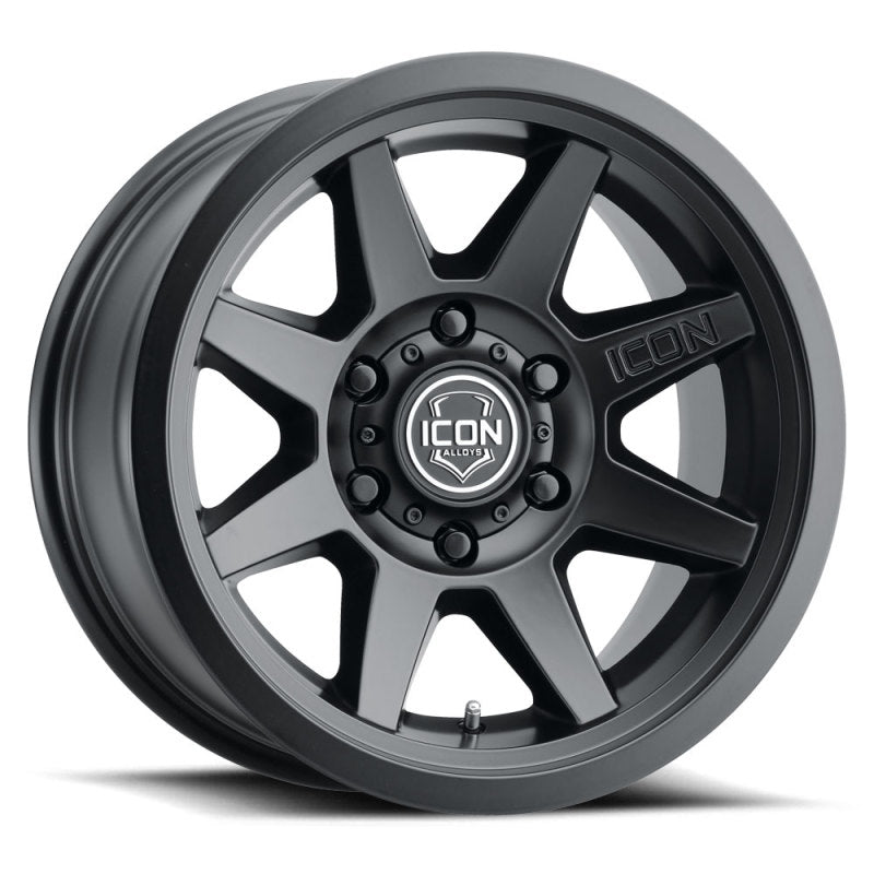 Load image into Gallery viewer, ICON Rebound 17x8.5 5x5 -6mm Offset 4.5in BS 71.5mm Bore Satin Black Wheel
