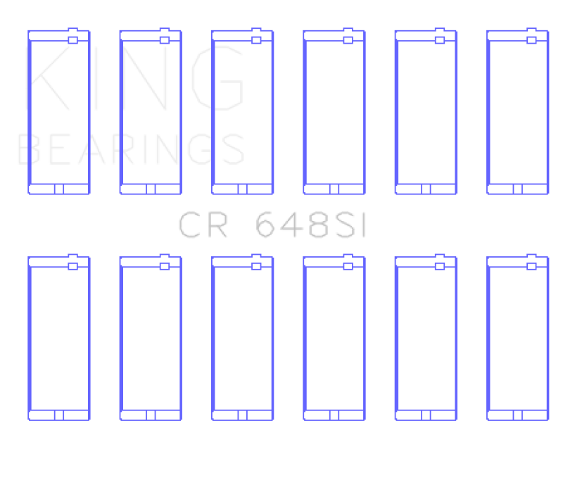Load image into Gallery viewer, King Engine Bearings Jeep 232CI/242CI/248CI / Rambler 232CI (Size .010) Connecting Rod Bearing Set