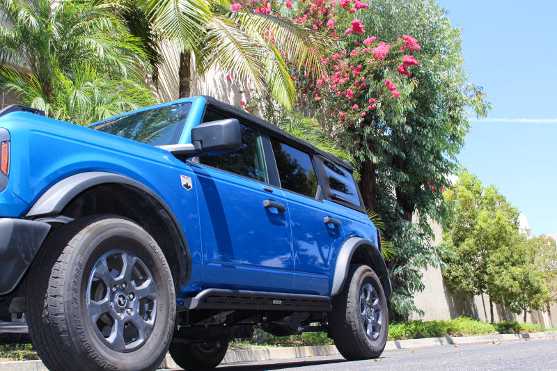 Load image into Gallery viewer, Go Rhino 21-24 Ford Bronco 4WD 4dr (Excl. Bronco Sport) Frame Mount Sliders - Tex. Blk