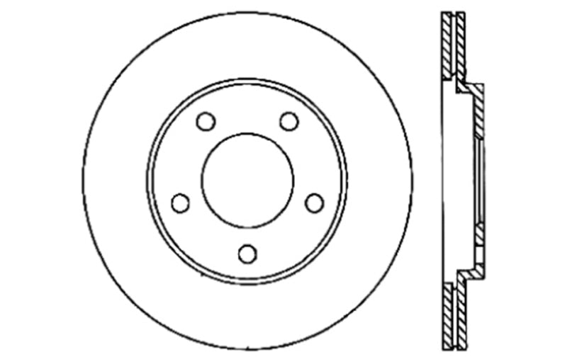 Load image into Gallery viewer, StopTech 05-10 Ford Mustang Slotted & Drilled Left Rear Rotor