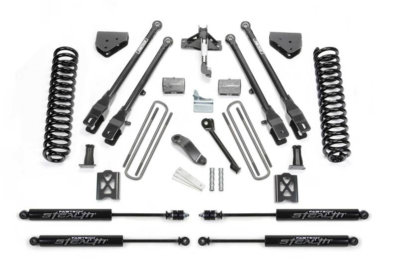 Load image into Gallery viewer, Fabtech 05-07 Ford F250 4WD w/Factory Overload 6in 4Link Sys w/Coils & Stealth