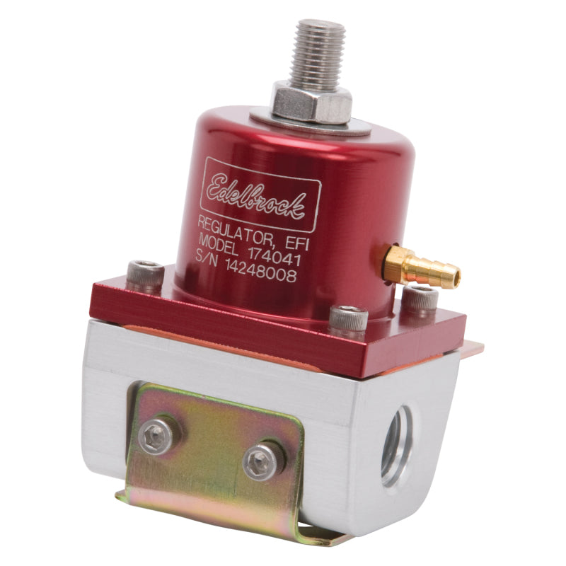 Load image into Gallery viewer, Edelbrock Fuel Pressure Regulator EFI 180 GPH 35-90 PSI -6 In/Out -6 Return Red/Clear