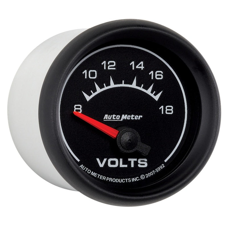 Load image into Gallery viewer, Autometer Euro-Style 2-1/16in 8-18V Short Sweep Electronic Voltmeter Gauge