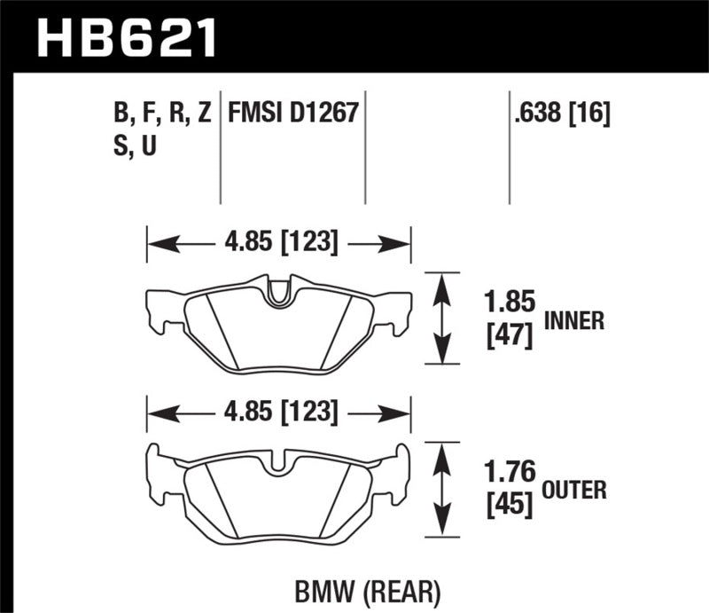Load image into Gallery viewer, Hawk 2011 BMW 125i Rear ER-1 Brake Pads