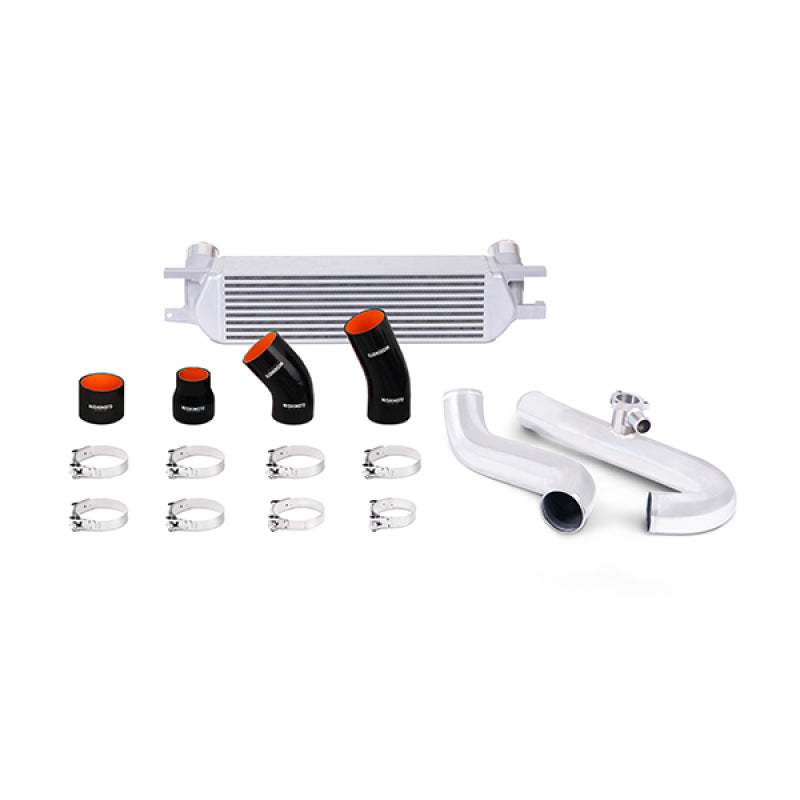 Load image into Gallery viewer, Mishimoto 2015 Ford Mustang EcoBoost Performance Intercooler Kit - Silver Core Polished Pipes
