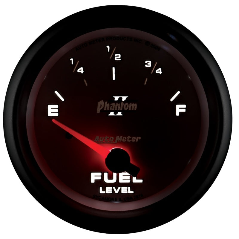 Load image into Gallery viewer, AutoMeter Gauge Fuel Level 2-5/8in. 240 Ohm(e) to 33 Ohm(f) Elec Phantom II