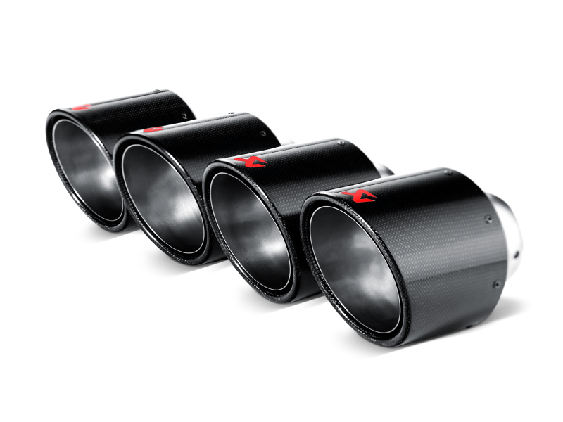 Load image into Gallery viewer, Akrapovic 06-13 Chevrolet Corvette ZO6/ZR1 (C6) Tail Pipe Set (Carbon 125 mm)