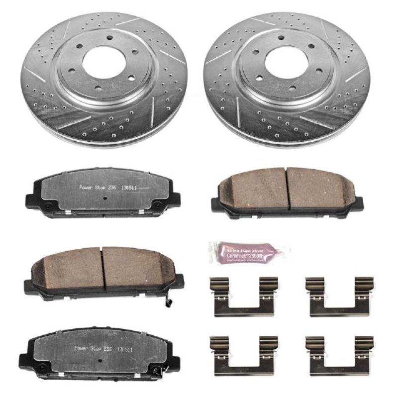 Load image into Gallery viewer, Power Stop 08-10 Infiniti QX56 Front Z36 Truck & Tow Brake Kit