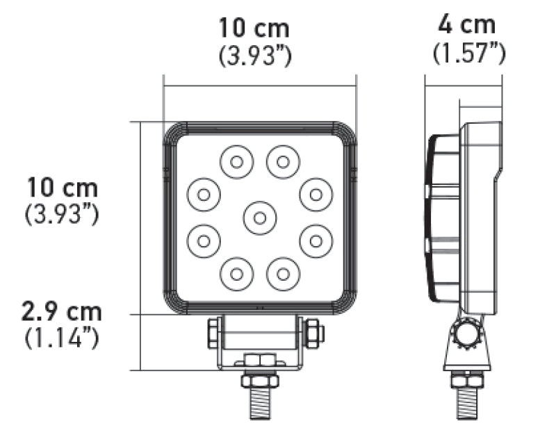 Load image into Gallery viewer, Hella ValueFit Work Light 4SQ 1.0 LED MV CR LT