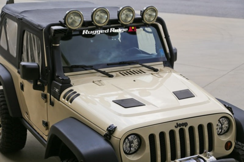 Load image into Gallery viewer, Rugged Ridge Performance Vented Hood 07-18 Jeep Wrangler JK