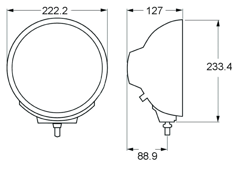 Load image into Gallery viewer, Hella Rallye 4000 series BlackEuro Beam 12V Halogen Lamp with Position Lamp