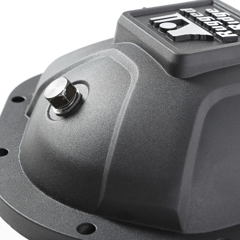 Load image into Gallery viewer, Rugged Ridge Boulder Aluminum Differential Cover Dana 44 Black