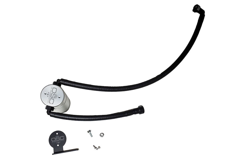 Load image into Gallery viewer, J&L 20-24 Chevrolet Corvette 6.2L LT2 Targa Top Passenger Side Oil Separator 3.0 - Clear Anodize