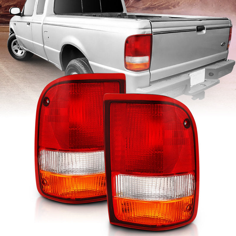 Load image into Gallery viewer, ANZO 1993-1997 Ford Ranger Tail Light Red/Clear (OE)