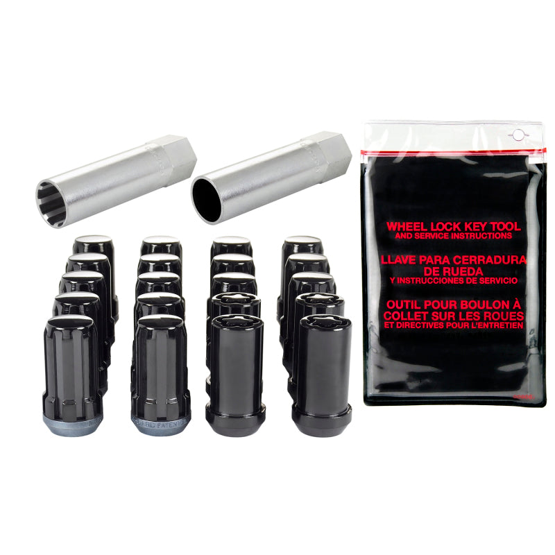 Load image into Gallery viewer, McGard SplineDrive Tuner 5 Lug Install Kit w/Locks & Tool (Cone) M14X1.5 / 1in. Hex - Blk