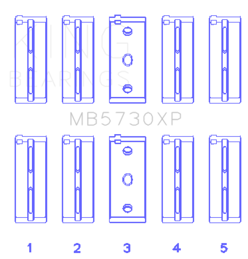 Load image into Gallery viewer, King Engine Bearings Lancia 2.0L HF - (Size STD) Performance Main Bearing Set
