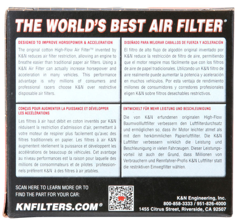 Load image into Gallery viewer, K&N Universal Rubber Filter Round Tapered 1-11/16 Flange 3.5in Base OD x 2in Top OD x 4in H