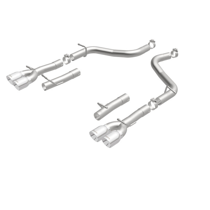 Load image into Gallery viewer, MagnaFlow Axle-Back, SS, 2.5in, Quad Split Rear 3.5in Tip 2015 Dodge Challenger 3.6L V6