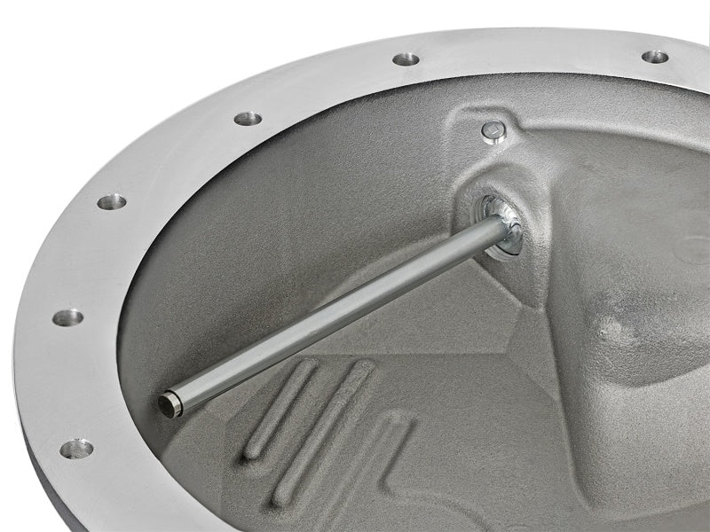 Load image into Gallery viewer, AFE Rear Differential Cover Black w/Machined Fins Nissan Titan XD 16-19 - w/Oil