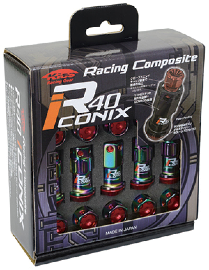 Load image into Gallery viewer, Project Kics 14x1.25 R40 Iconix Lock & Lug Nuts - Neo Chrome (16+4 Locks)