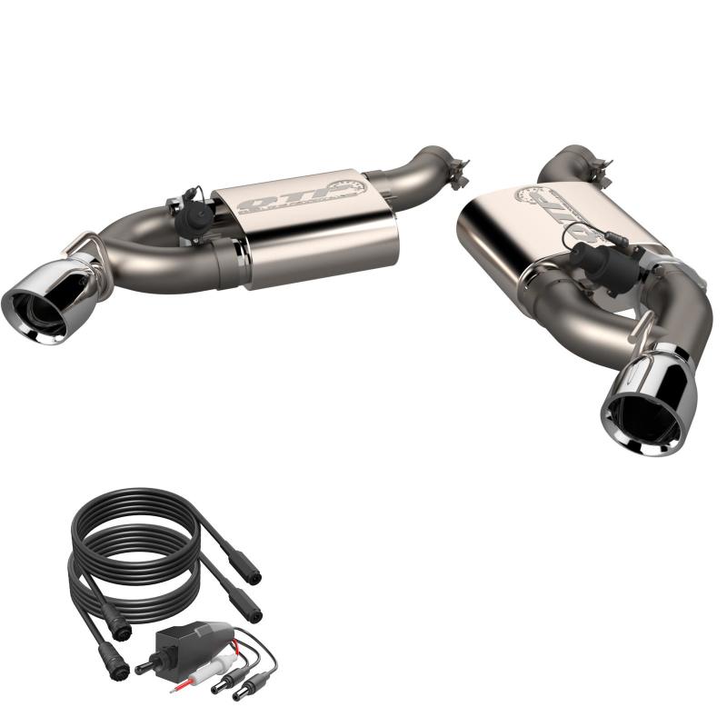Load image into Gallery viewer, 2016-2024 Chevrolet Camaro SS QTP Screamer Axle Back Dual Tip Bumper