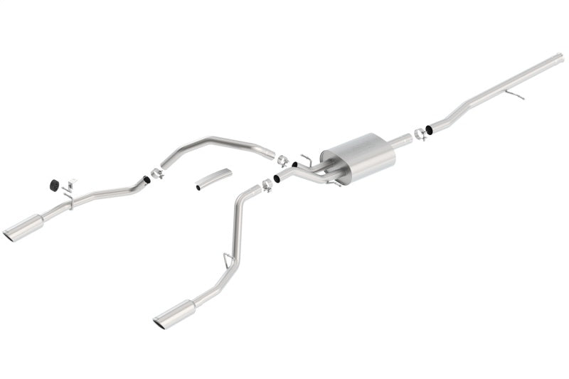 Load image into Gallery viewer, Borla 14 Silv/Sierra 1500 C/B Touring Exhaust /2.75in in Muffler 2.25inout 4inTIp SS Rear Exit