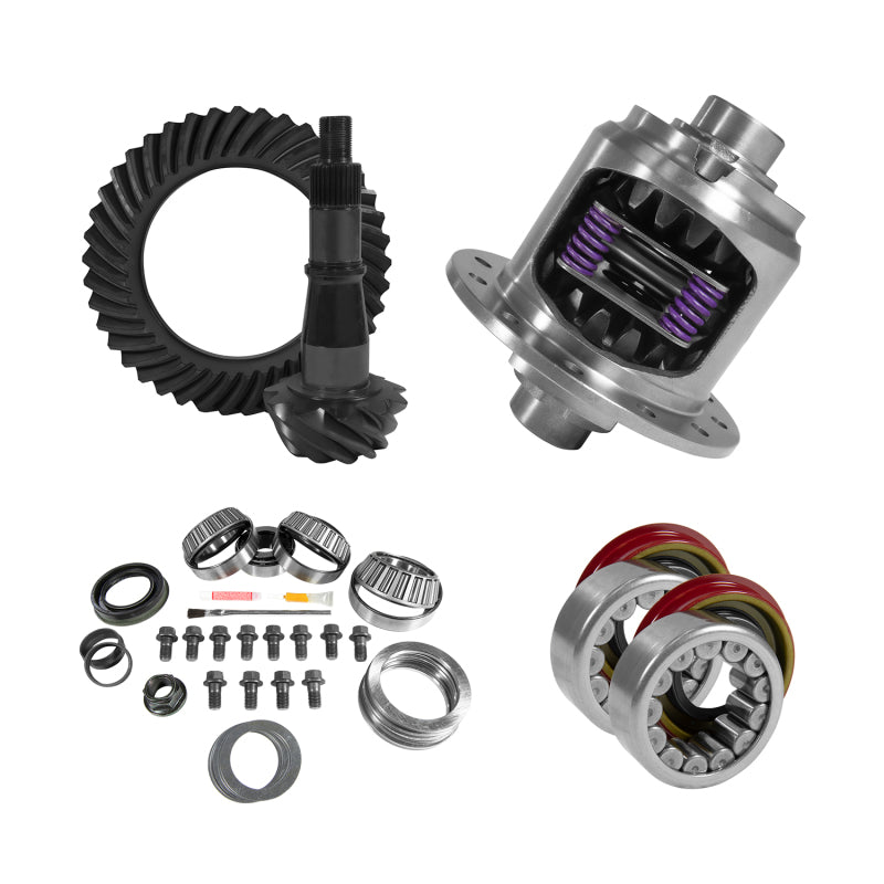 Load image into Gallery viewer, Yukon 9.5in GM 3.73 Rear Ring & Pinion Install Kit 33 Spline Positraction Axle Bearing and Seals