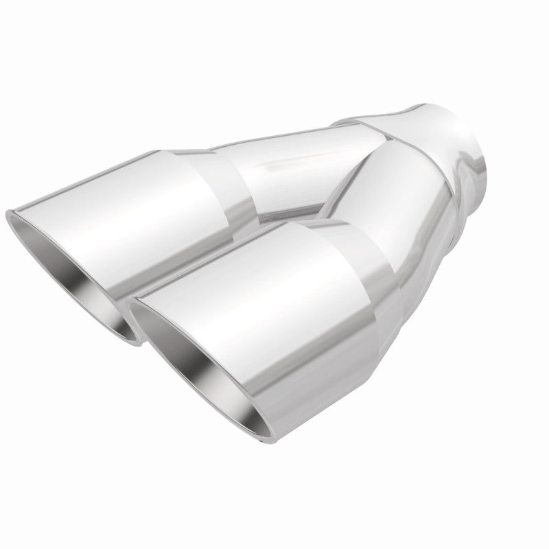 Load image into Gallery viewer, MagnaFlow Double Wall 3in Dual Round Polished Tip 2.25in Inlet